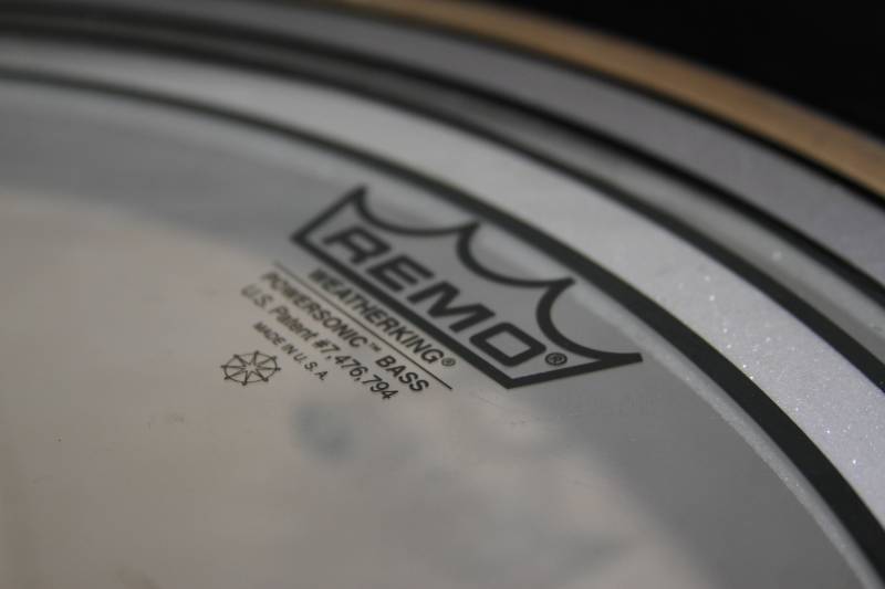 lot 15 image: Tama RockStar Rock Star Drum with Remo WeatherKing Powersonic Bass Resonant & Evans EMAD Resonant Heads