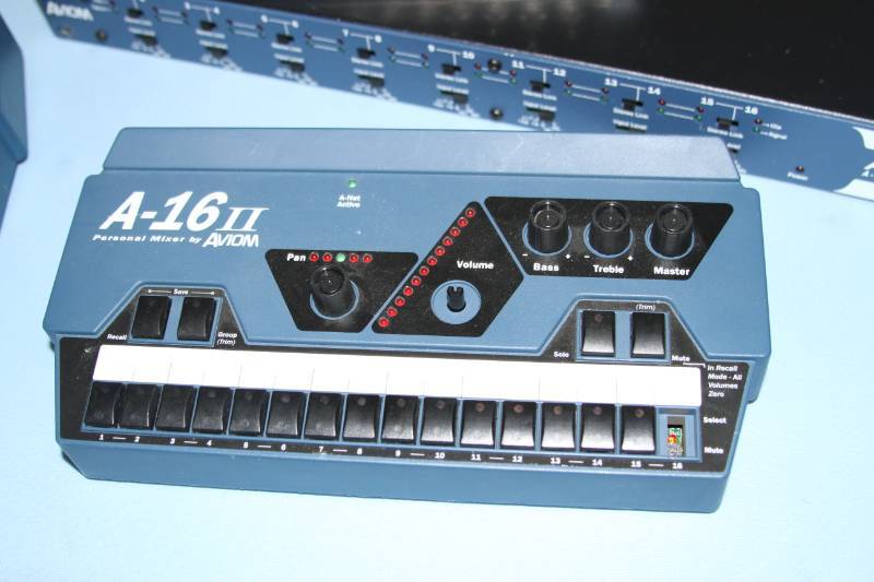 lot 83 image: Lot of Aviom A-16II Pesonal Mixers and More