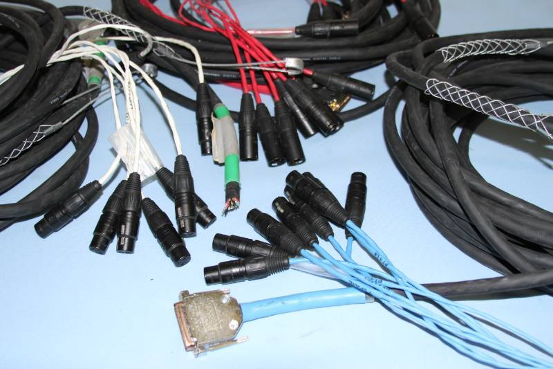 lot 86 image: Lot of Three (3) Pro Audio  Microphone  Musical Cable Snakes  Sets