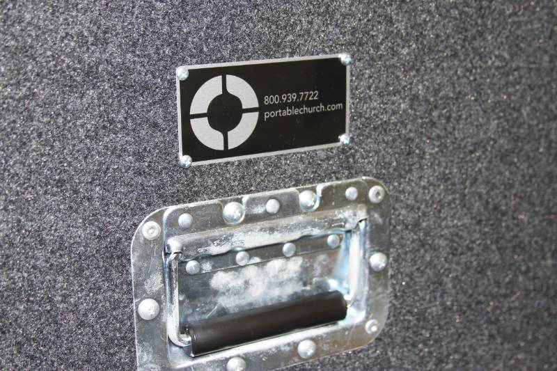 lot 105 image: Portable Church Industries LARGE Rolling (Heavy Duty Casters) Transport Equipment Case System