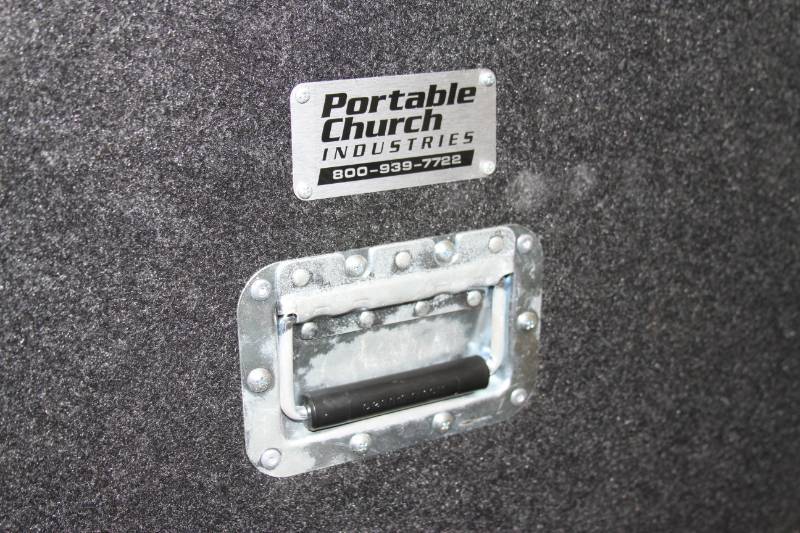 lot 106 image: Portable Church Industries LARGE Rolling (Heavy Duty Casters) Transport Equipment Case System