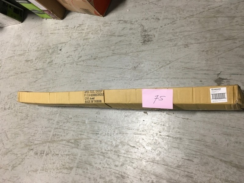 lot 75 image: Crescent 44 in. Double Fork Bull Bar- not used