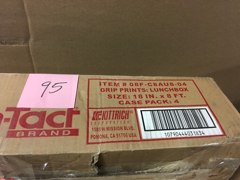 lot 95 image: (Lot of 4) Con-Tact Brand Solid Grip Prints Non-Adhesive Non-Slip Shelf and Drawer Liner- new