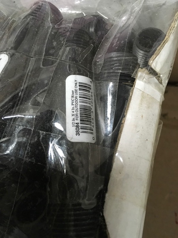 lot 104 image: Lot of 12 in. x 4 in. PVC Risers
