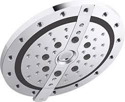 lot 39 image: KOHLER Recharge 1.8 GPM 9.125 in. 6-Spray Multifunction Showerhead in Polished Chrome- open box