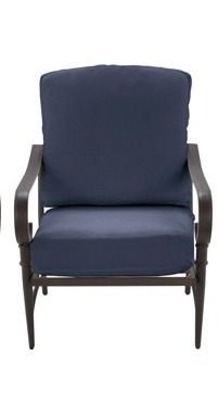 lot 31 image: Hampton Bay  Sky Blue Patio Lounge Chair Slipcover Set- new