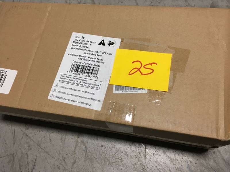 lot 25 image: ONE 90 MPH 200 CFM 18-Volt Lithium-Ion Cordless Battery Leaf Blower (Tool Only)- not used