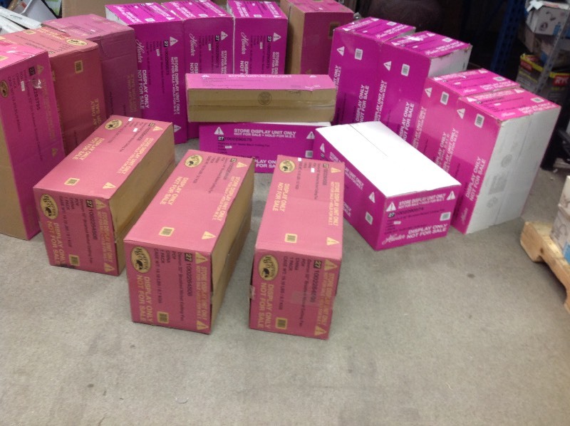 lot 155 image: Lot of Display Models  Home Decorators Fans,  Lights, no motor included  Display Models maybe used as display, or for parts