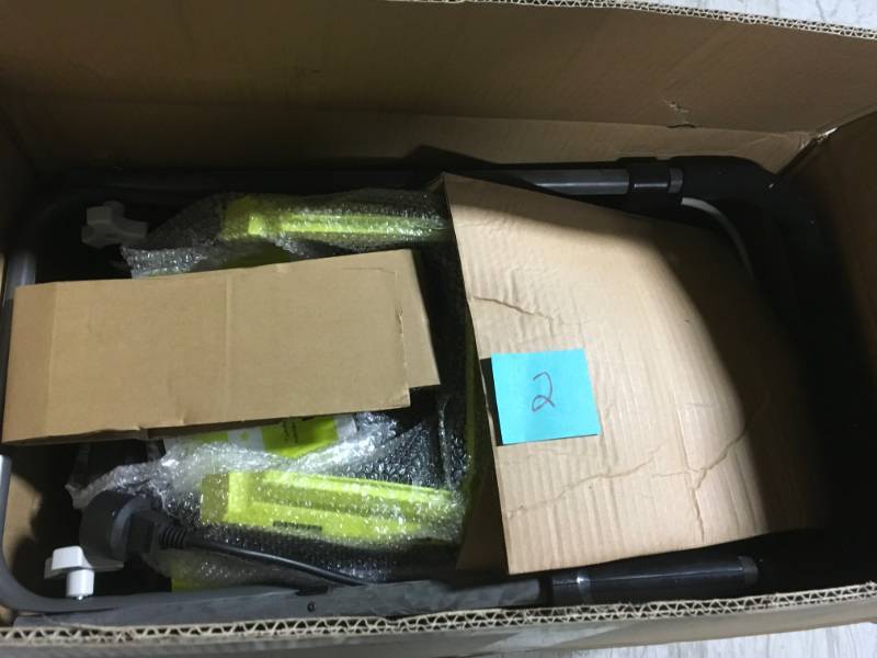 lot 2 image: RYOBI 13 in. 11 Amp Corded Electric Walk Behind Push Mower- not used
