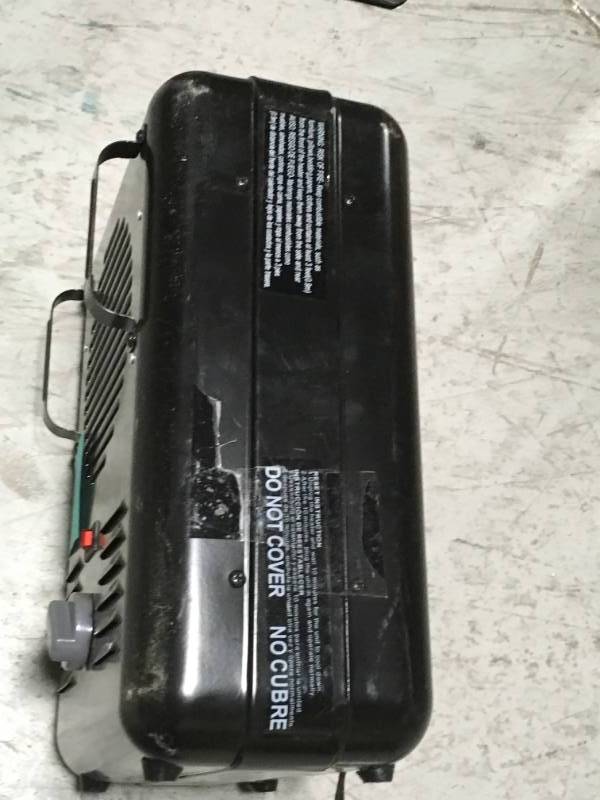 lot 78 image: SMALL BLACK HEATER- good condition