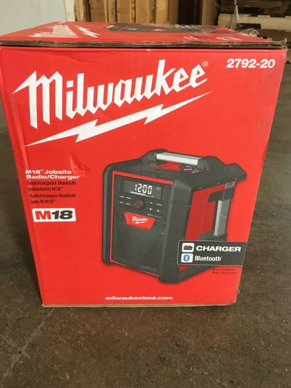 lot 111 image: Milwaukee M18 Lithium-Ion Cordless Jobsite RadioCharger  USED