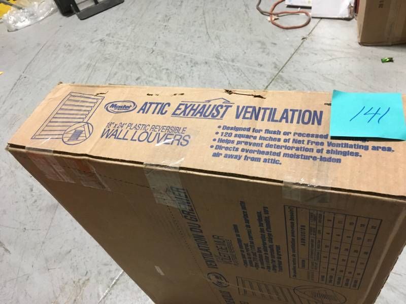 lot 141 image: 12 in. x 20 in. x 12 in. Return Air Filter Box- not used