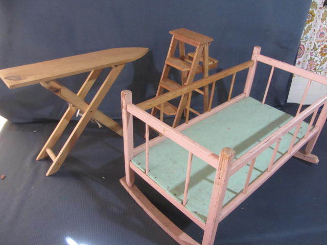 Doll Iron Board, Ladder, Cradle