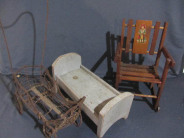 Doll Buggy, Cradle, Folding Rocker