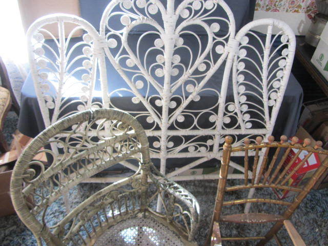 Wicker Headboard, Chair