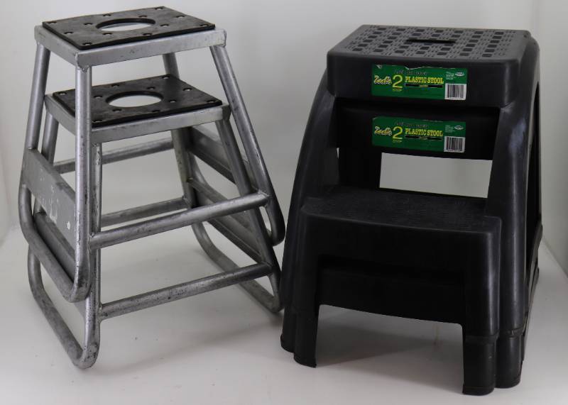 lot 43 image: (4) 16 Step Stools
