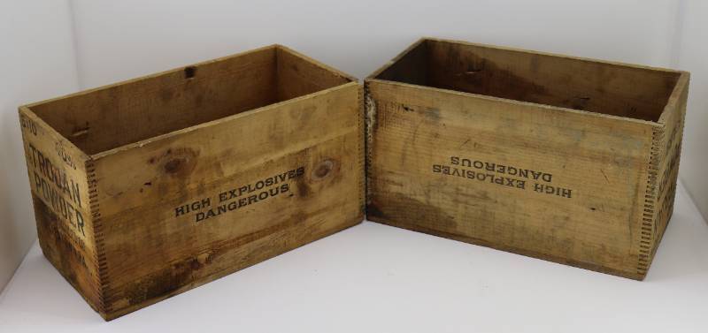 lot 57 image: (2) Wooden Boxes