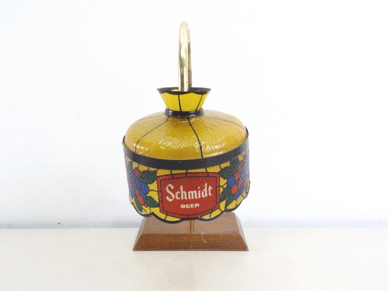 lot 68 image: Vintage WORKING Schmidt Beer 3 Light Wall Sconce Set