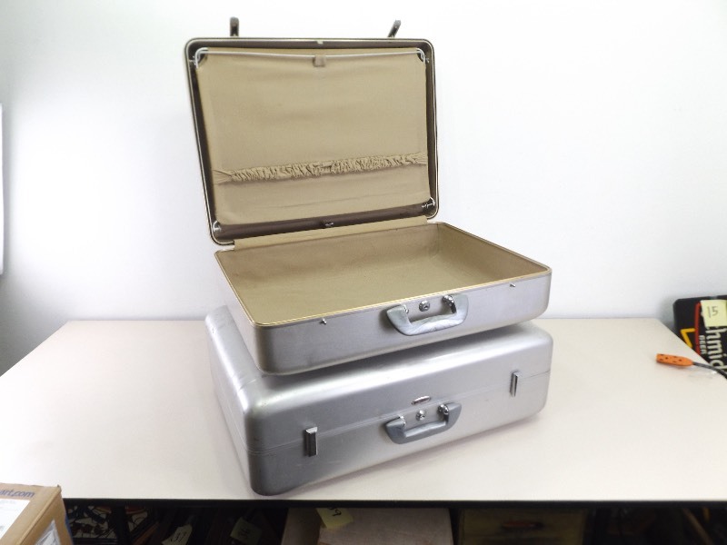 lot 72 image: 2 Large Halliburton Suitcases