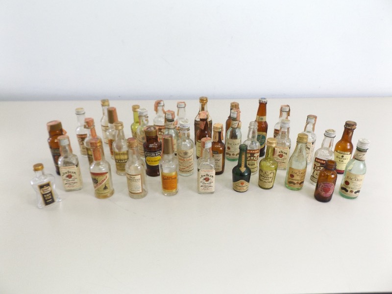 lot 100 image: Mini Liquor Bottle Collection