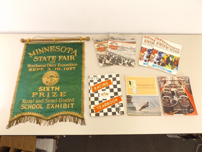 lot 115 image: Lot of Vintage Minnesota State Fair Programs, etc.