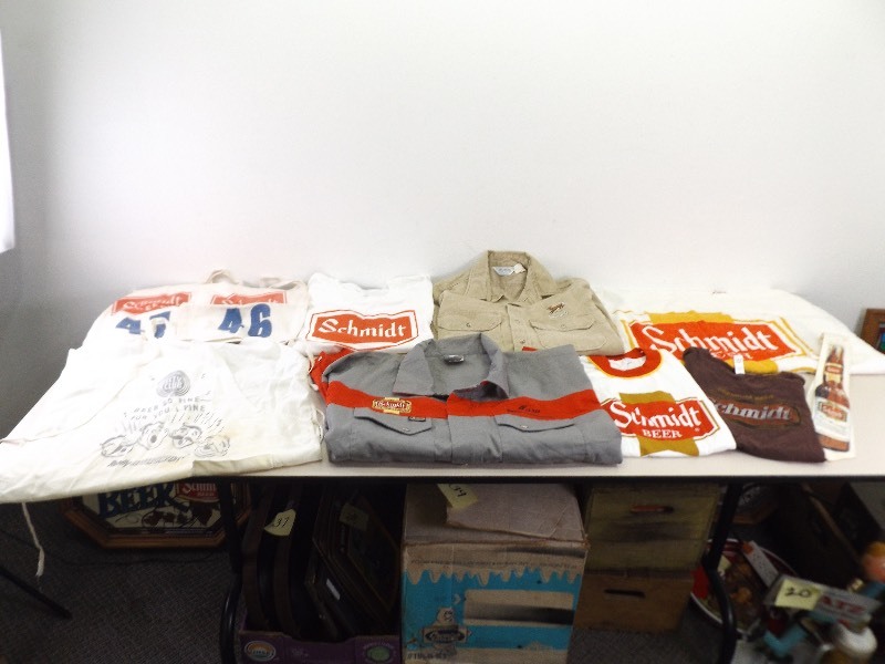 lot 165 image: Lot of Vintage Schmidt Brewery, Vendor, etc. Clothing