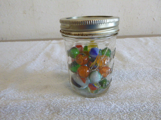 lot 44 image: Jar of Marbles