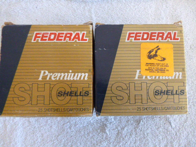 lot 50 image: 2 Boxes of Federal 12 Gauge Premium Shotshells