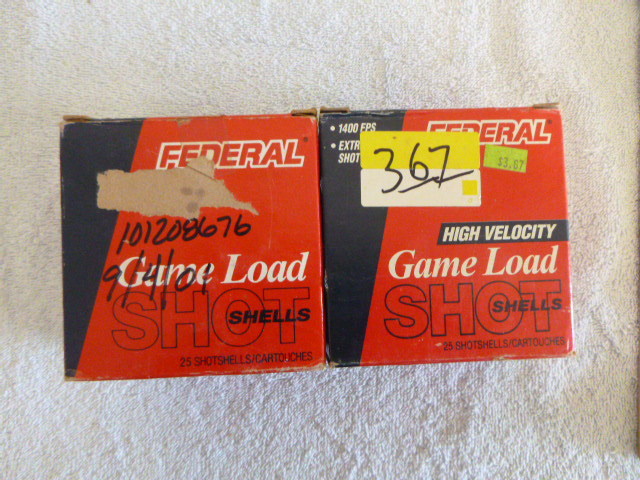 lot 51 image: 2 Boxes of Federal 12 Gauge Game load Shotshells
