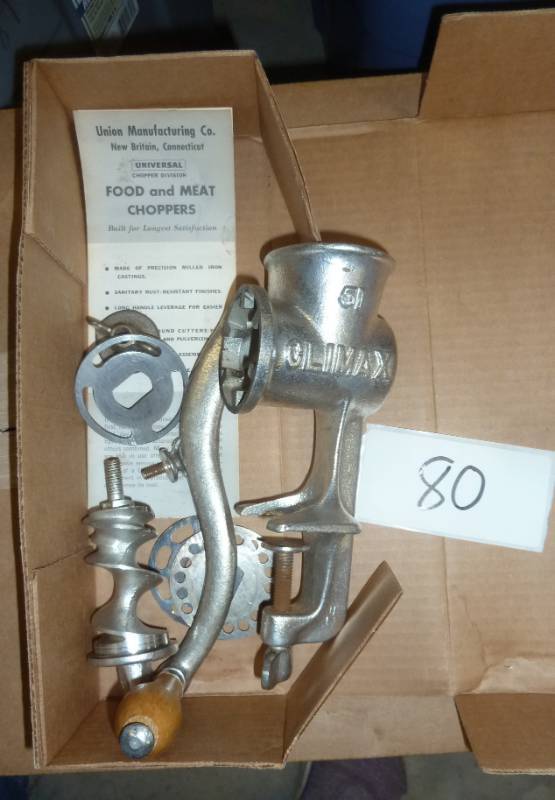 lot 80 image: Like New meat grinder...