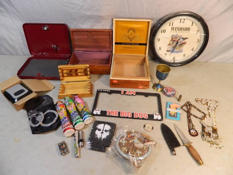 lot 50 image: Lockbox, Safe, Collectibles, and More