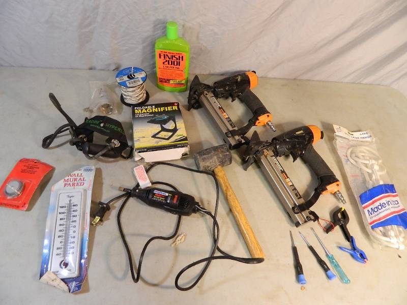 lot 81 image: Nailers, Dremel, Tools, and More