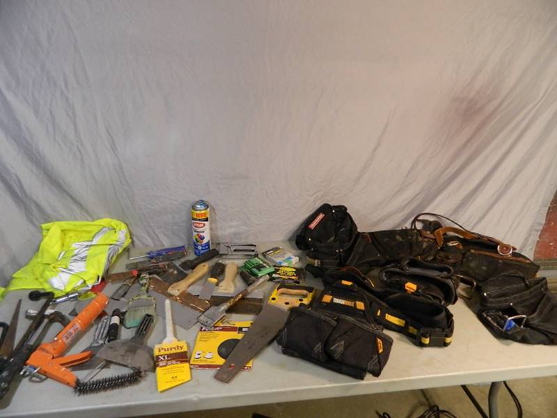 lot 83 image: Toolbelts, Hand Tools, and More