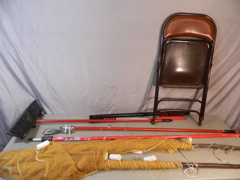 lot 122 image: Net, Long Handle Tools, and More