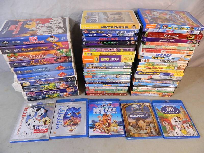 lot 135 image: 61 Kids Movies, TV Shows, Etc