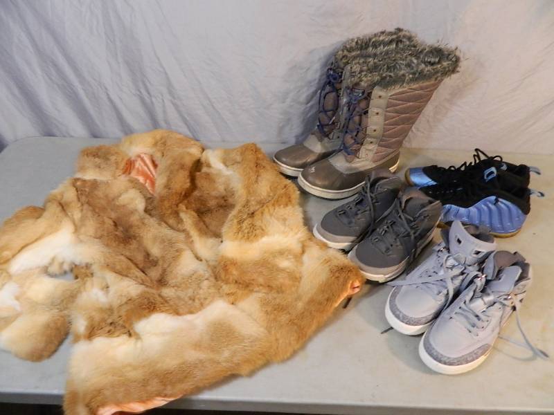 lot 142 image: Nike Jordans, Fur Coat, and More