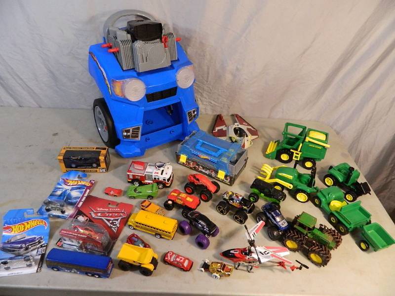 lot 180 image: John Deere, Hot Wheels, More