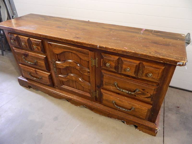 lot 9 image: Old Wood Project Dresser