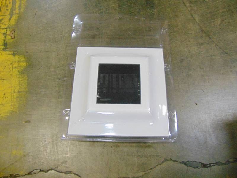 lot 25 image: Classy Caps (Fits Common Post Measurement 5-in x 5-in Actual 3.25-in x 7-in x 7-in) Imperial Solar LED Aluminum Deck Post Cap SL214W