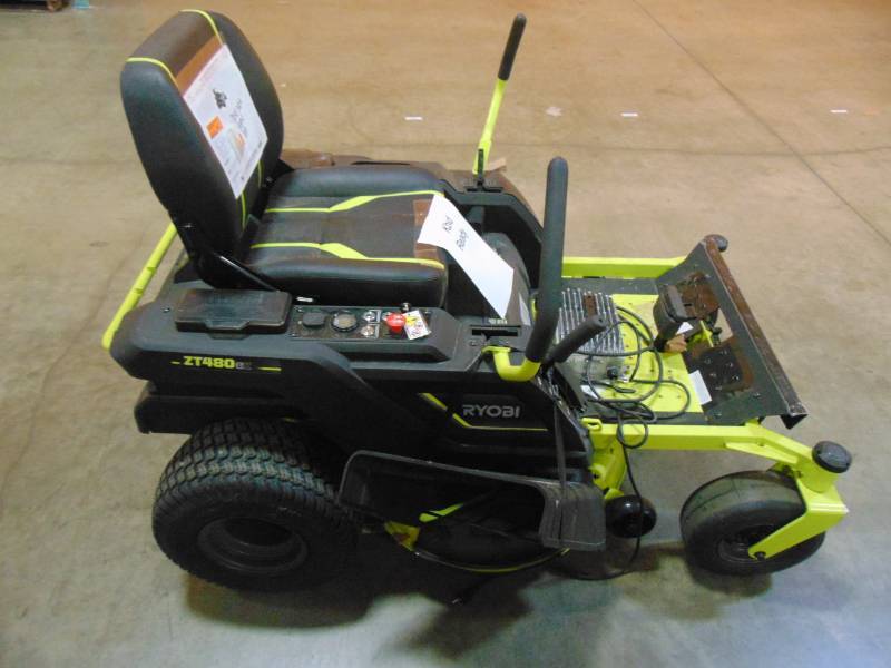 lot 56 image: Ryobi 42 in. 100 Ah Battery Electric Zero Turn Riding Mower RY48ZTR100