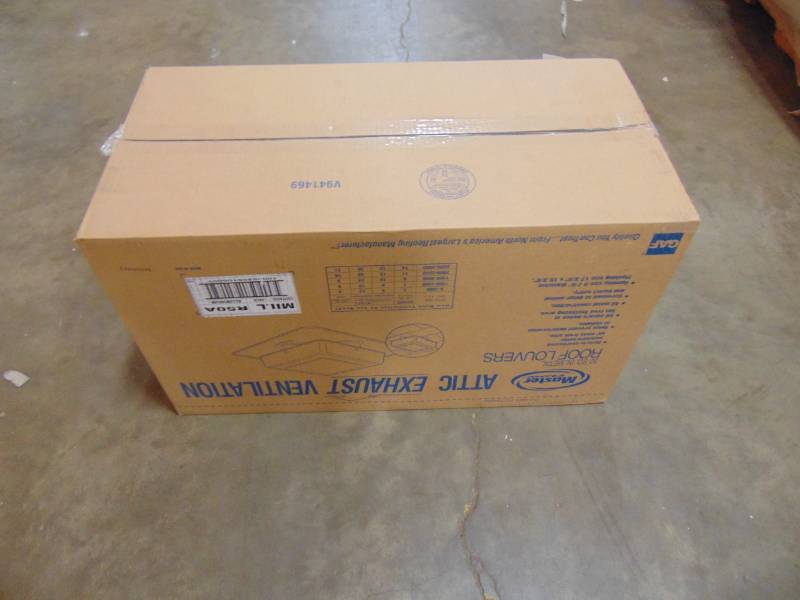 lot 71 image: Master Flow 50 NFA Mill Aluminum Square Roof Louver R50A