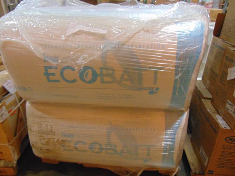 lot 79 image: Knauf Insulation R-13 Kraft faced Fiberglass Insulation Batt 23 in. x 93 in. B66AK