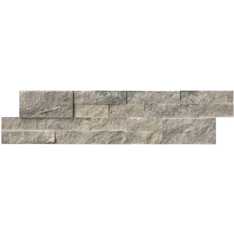 lot 82 image: Entire Pallet - MS International Trevi Gray Ledger Panel 6 in. x 24 in. Natural Travertine Wall Tile LHDPNLTTRG624