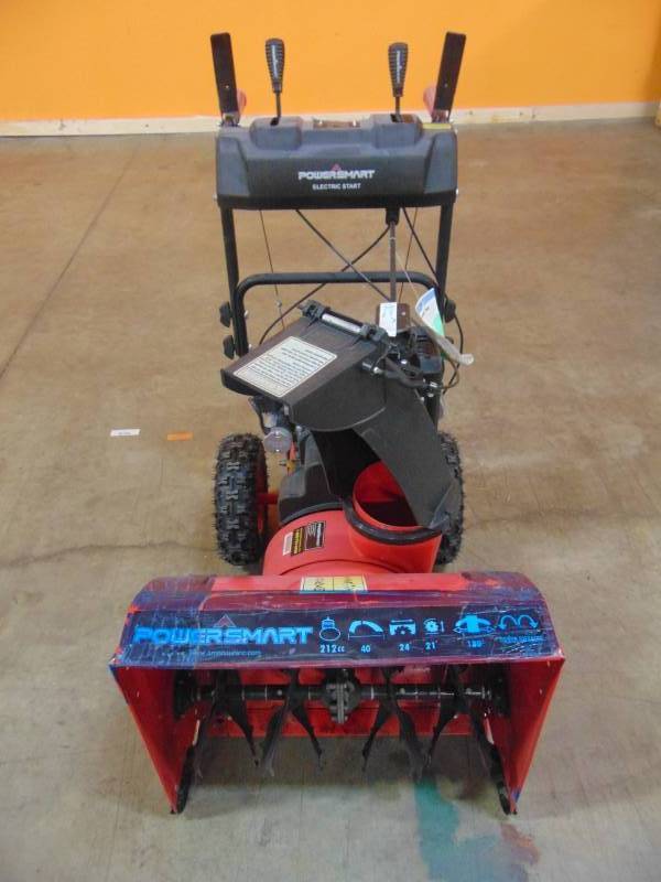 lot 86 image: PowerSmart 24 in. Two Stage Electric Start Gas Snow Blower with Power Assist DB72024PA