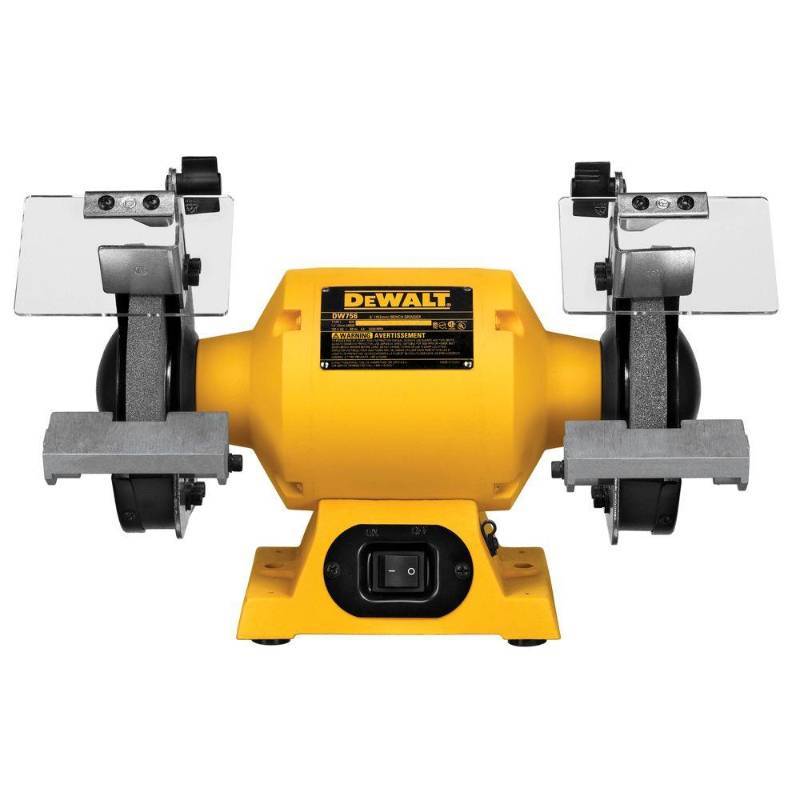 lot 256 image: Dewalt 6 in. (150 mm) Bench Grinder DW756 - In slightly used working condition.