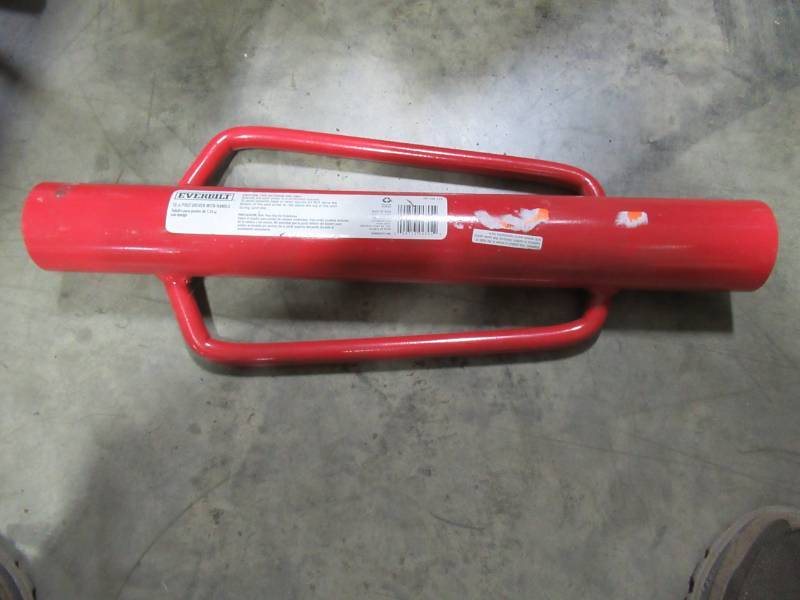 lot 260 image: Everbilt 3 in. x 9 in. x 24 in. Metal Fence Post Driver, 901147EB