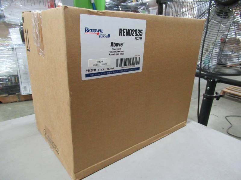 lot 376 image: 1 Case (4 Pack) of Renown POWERED BY BUTCHERS REN02935 Above - Floor Finish 1 Gallon  3.78L Bottles.