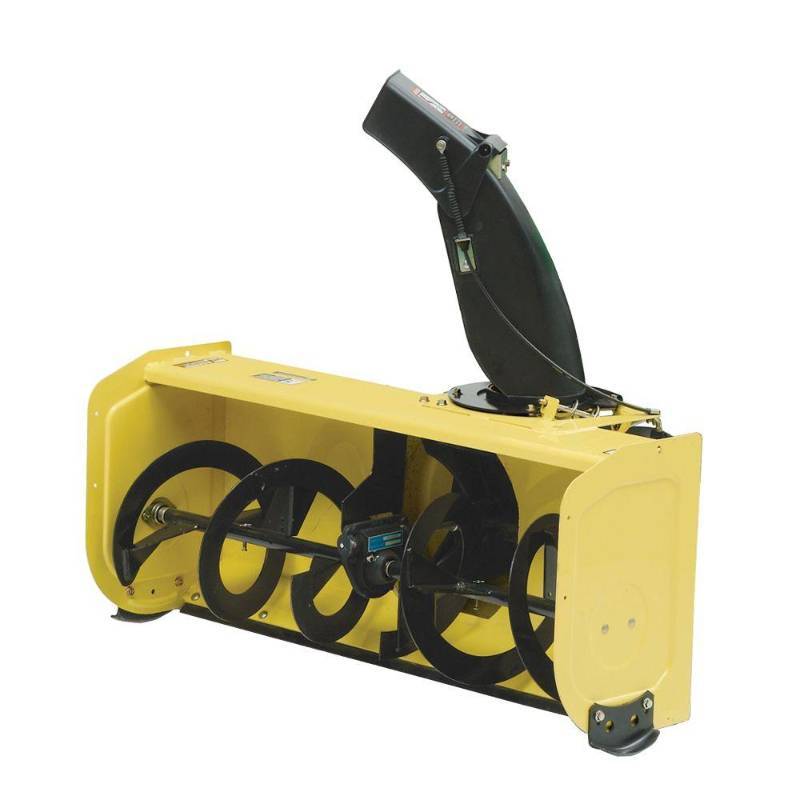 lot 1A image: John Deere 44 in. Snow Blower Attachment for 100 Series Tractors, BM26888 - NEW IN CRATE