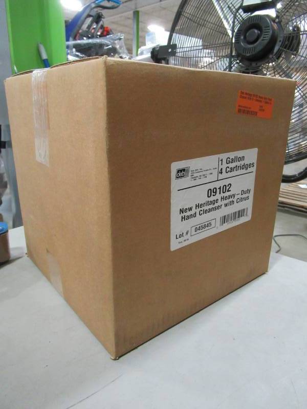 lot 278 image: 1 Case of Deb Heritage 09102 Heavy duty Hand Cleaner With D-limonen, 1 Gallon (4 pack)