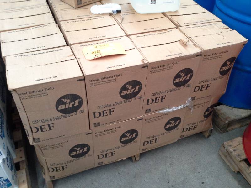 lot 87 image: 9 Cases of Yara Diesel Exhaust Fluid 2.5-Gallon Bottles